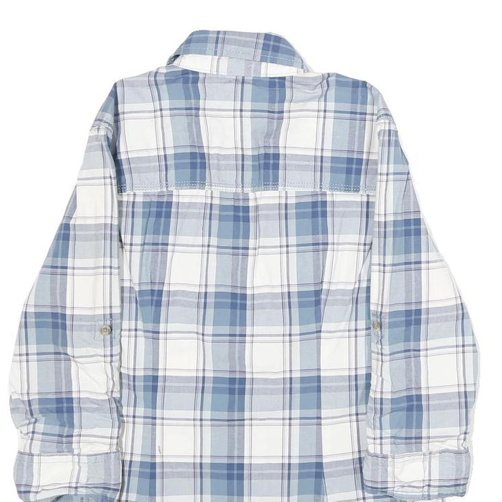 CARHARTT Womens Blue & White Check Shirt XS Long Sleeve Cotton Blend Casual