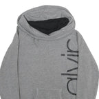 CALVIN KLEIN PERFORMANCE Womens Grey Cowl Neck Sweatshirt M Logo Print Casual