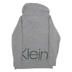 CALVIN KLEIN PERFORMANCE Womens Grey Cowl Neck Sweatshirt M Logo Print Casual