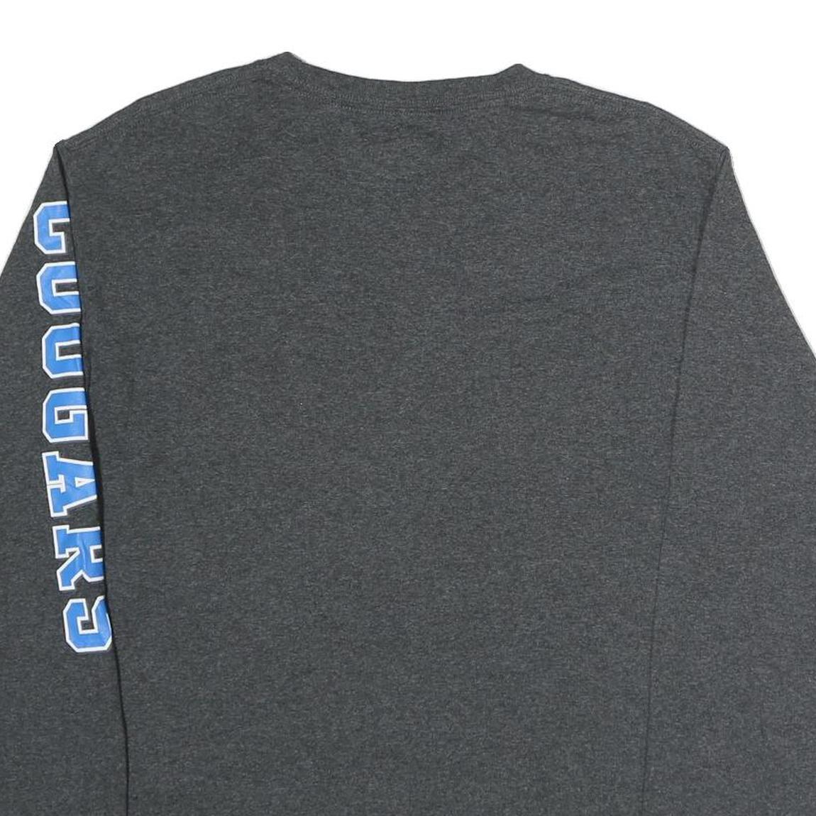 CHAMPION Mens Grey Cal State San Marcos Graphic T-Shirt M Long Sleeve Crew Neck