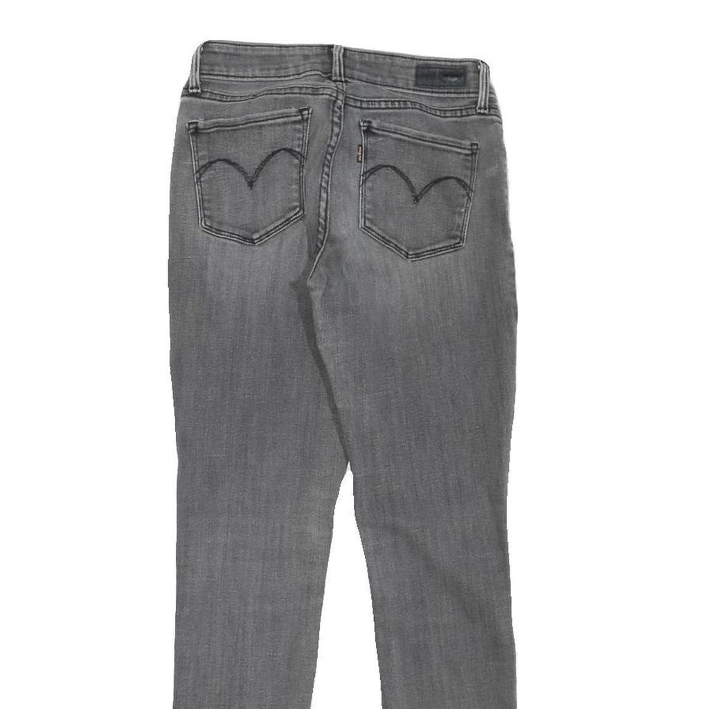 LEVI'S Womens Regular Fit Skinny Denim Jeans Grey W25 L26 Stylish Comfortable