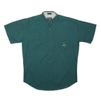 CHAPS RALPH LAUREN Mens Green Button Down Shirt M Cotton Classic Casual