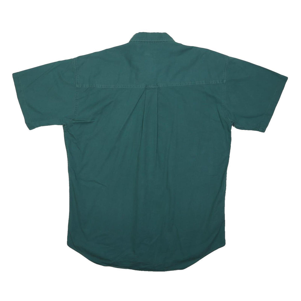 CHAPS RALPH LAUREN Mens Green Button Down Shirt M Cotton Classic Casual