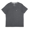 LEVI'S Mens Grey Cotton Blend V-Neck T-Shirt L Pocket Casual