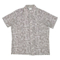 HAWAI Mens Shirt Beige Crazy Pattern L