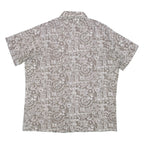 HAWAI Mens Shirt Beige Crazy Pattern L