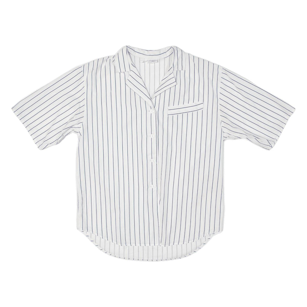 SFUMATURE Womens Shirt White Striped S