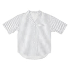 SFUMATURE Womens Shirt White Striped S