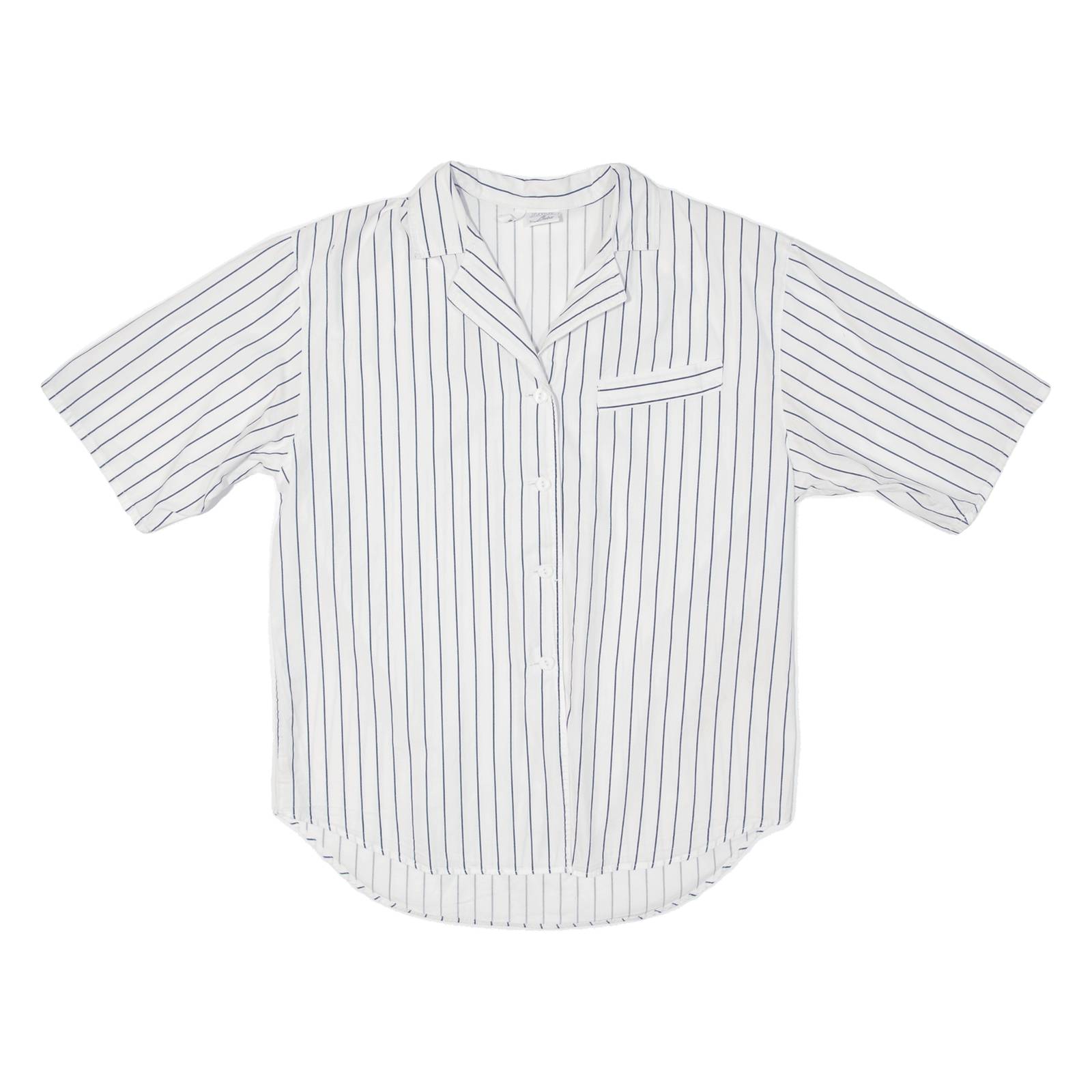 SFUMATURE Womens Shirt White Striped S