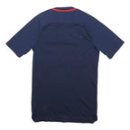 NIKE Mens Blue & Red Paris Saint-Germain Football Shirt S Short Sleeve Crew Neck