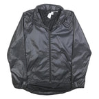 ADIDAS Womens Black Lightweight Zip Jacket S Polyester Plain Sportswear