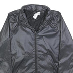 ADIDAS Womens Black Lightweight Zip Jacket S Polyester Plain Sportswear