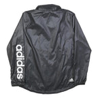 ADIDAS Womens Black Lightweight Zip Jacket S Polyester Plain Sportswear