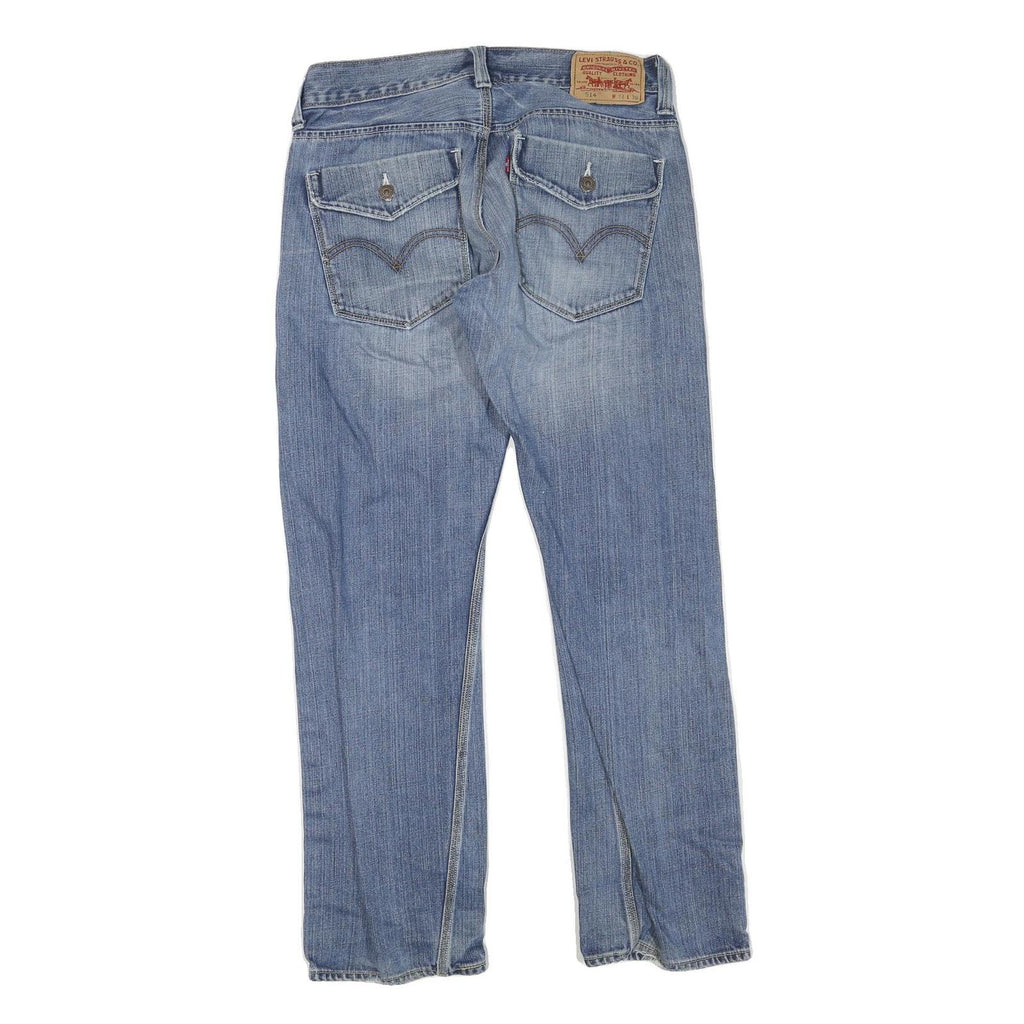 LEVI'S 514 Slim Womens Jeans Blue Regular Slim Denim Medium W32 L30 Classic Fit