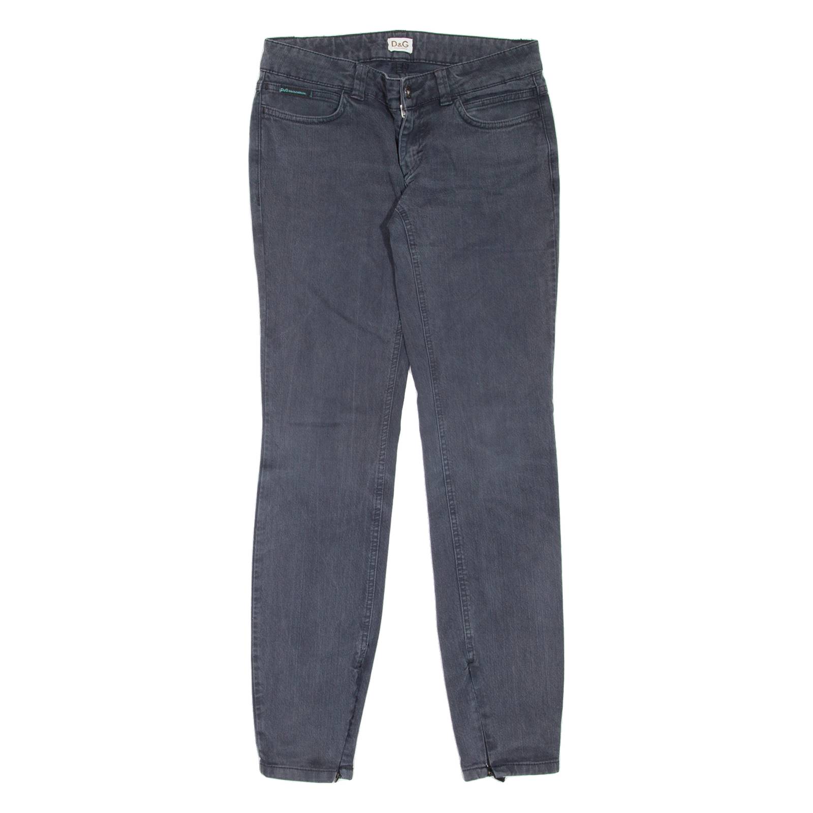 DOLCE & GABBANA Womens Jeans Grey Slim Skinny W27 L30