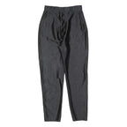 FREE & EASY Womens Slim Black Polyester Blend Slim Trousers W24 L26 Zip Closure
