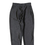 FREE & EASY Womens Slim Black Polyester Blend Slim Trousers W24 L26 Zip Closure