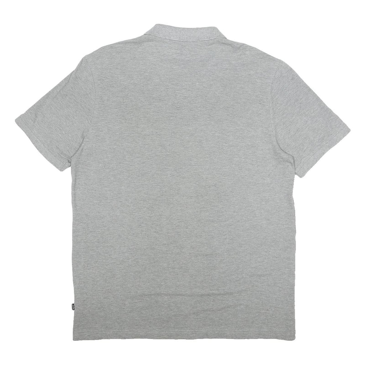 PUMA Mens Grey Short Sleeve Plain Polo Shirt L Cotton Blend Casual Sport