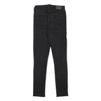 LEVI'S 721 Womens Jeans Black Slim Skinny Denim Medium W26 L30 Stylish Zip