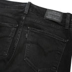 LEVI'S 721 Womens Jeans Black Slim Skinny Denim Medium W26 L30 Stylish Zip