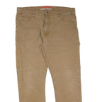 DICKIES Mens Beige Regular Fit Straight Denim Jeans W40 L32 Durable Workwear