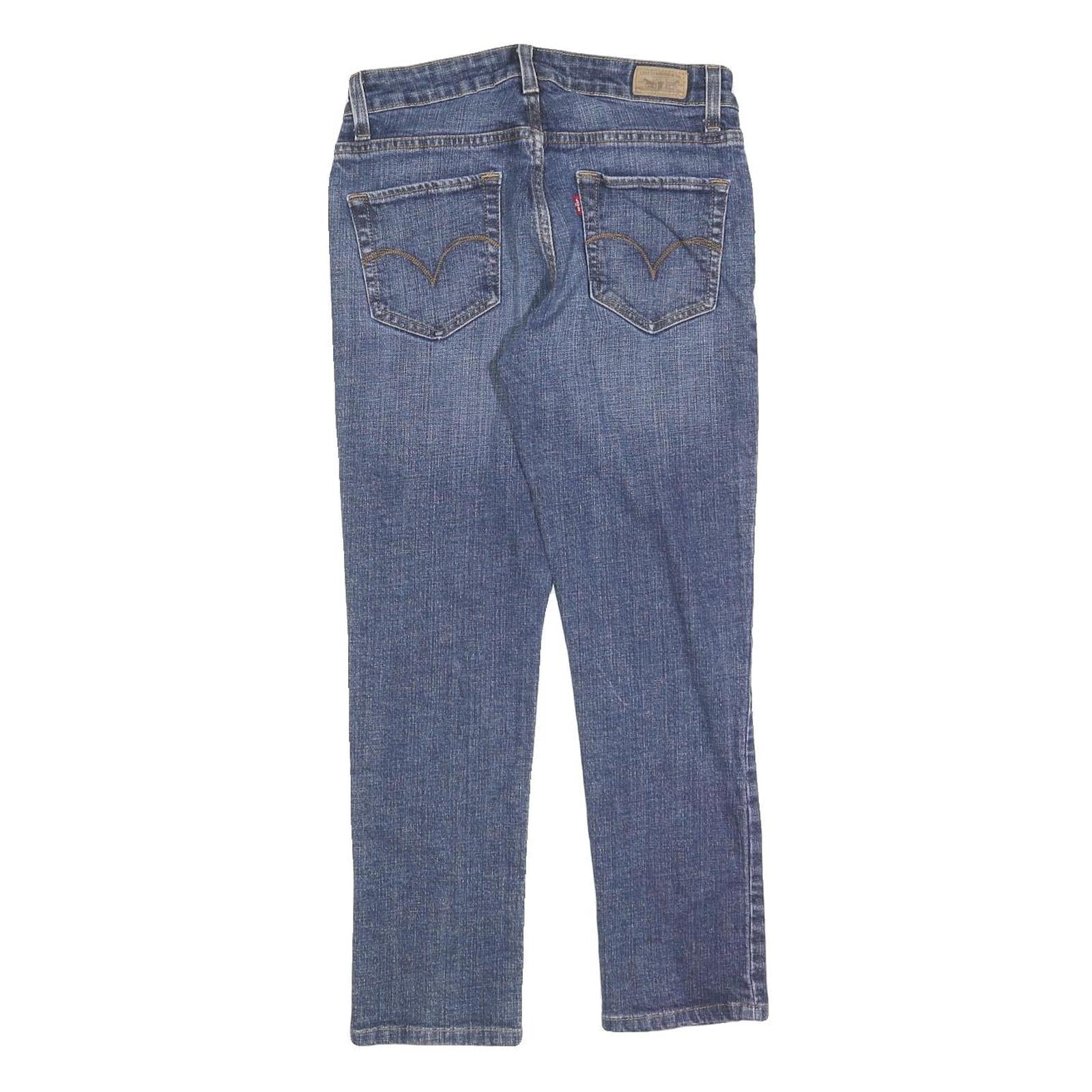 LEVI'S Womens Blue Slim Skinny Denim W28 L26 Cotton Blend Zip Pockets