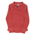 THE NORTH FACE Womens Red Jacket S Polyester Blend Plain Zip Outdoor Casual