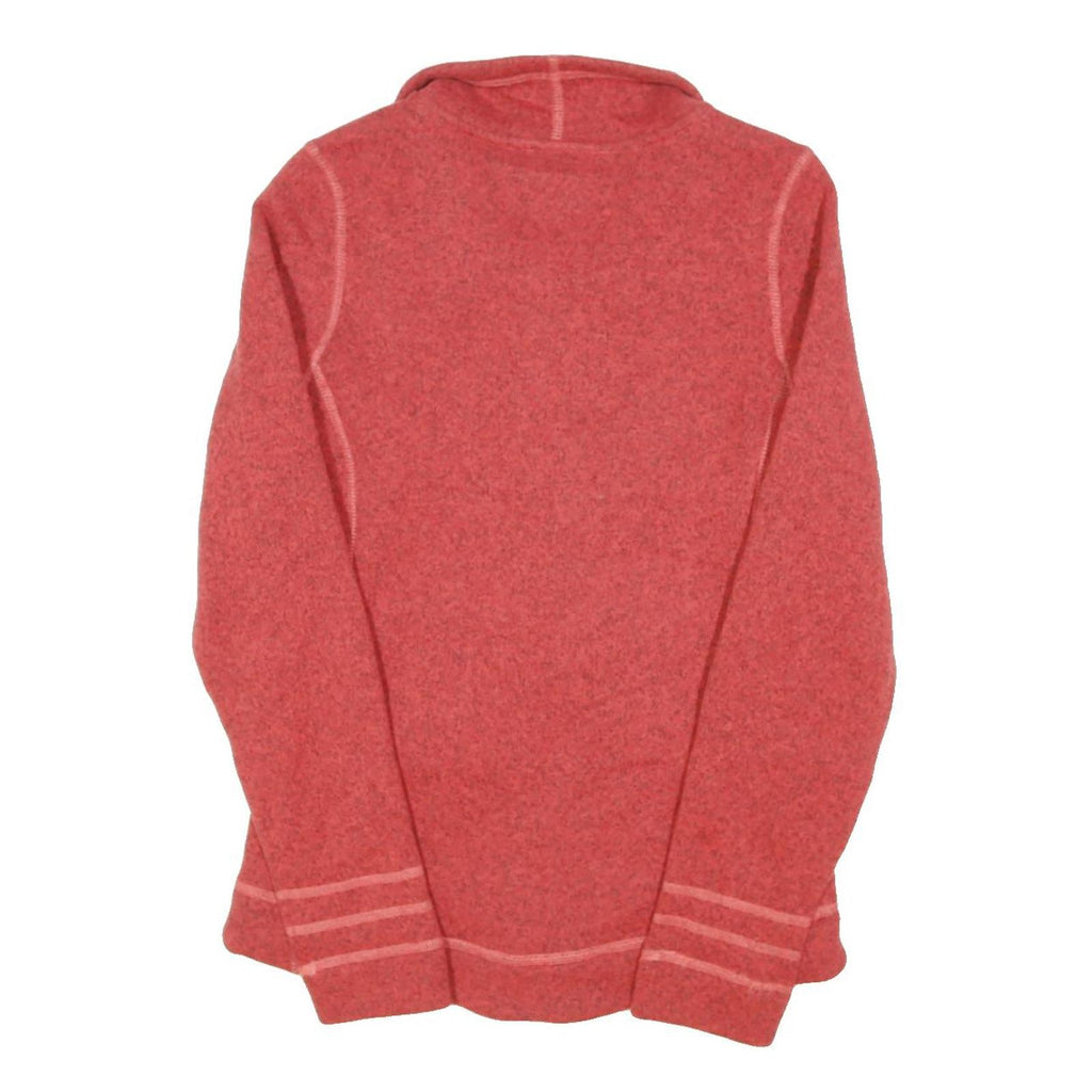 THE NORTH FACE Womens Red Jacket S Polyester Blend Plain Zip Outdoor Casual