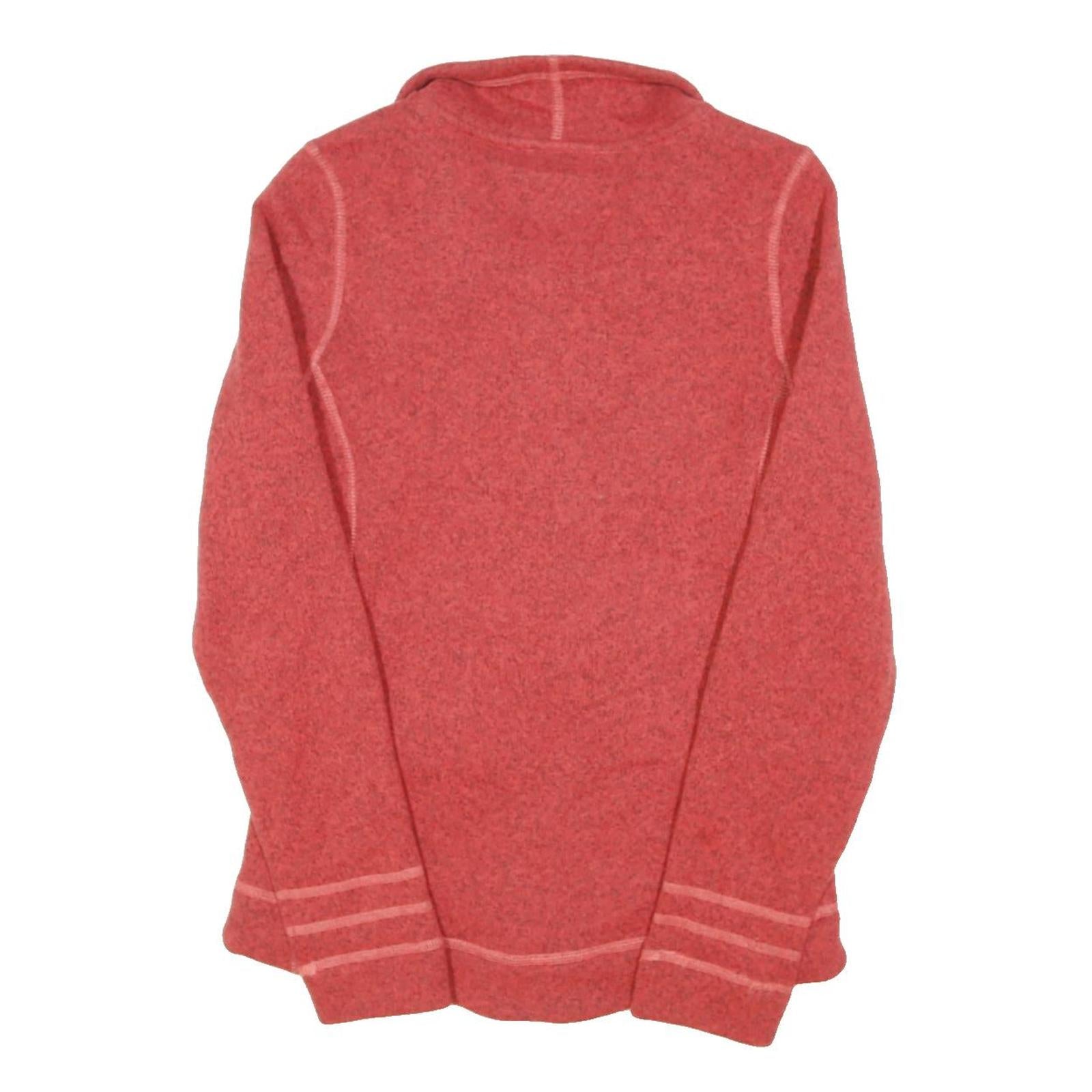 THE NORTH FACE Womens Red Jacket S Polyester Blend Plain Zip Outdoor Casual