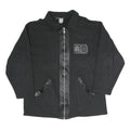 ATHLETIC SPORT Mens Black Outdoor Zip Jacket M Polyester Blend Woven Plain