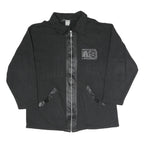ATHLETIC SPORT Mens Black Outdoor Zip Jacket M Polyester Blend Woven Plain