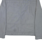 CALVIN KLEIN Mens Grey Nylon Jacket S Plain Zip Casual Lightweight Outerwear