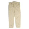 CALVIN KLEIN JEANS Mens Cotton Blend Beige Regular Fit Straight Trousers W38 L30