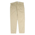 CALVIN KLEIN JEANS Mens Cotton Blend Beige Regular Fit Straight Trousers W38 L30