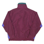 COLUMBIA Womens Burgundy & Green Shell Jacket L Polyester Blend Zip Casual