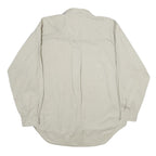 ALEXANDER JULIAN Mens Beige Cotton Shirt L Casual Button Pocket Long Sleeve