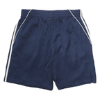 ADIDAS Mens Navy Blue Sports Shorts L W26 Polyester Blend Comfortable Fit
