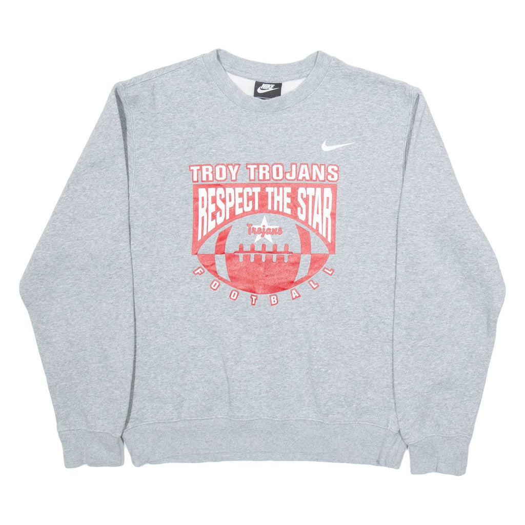 NIKE Trojans Mens Sweatshirt Grey USA S