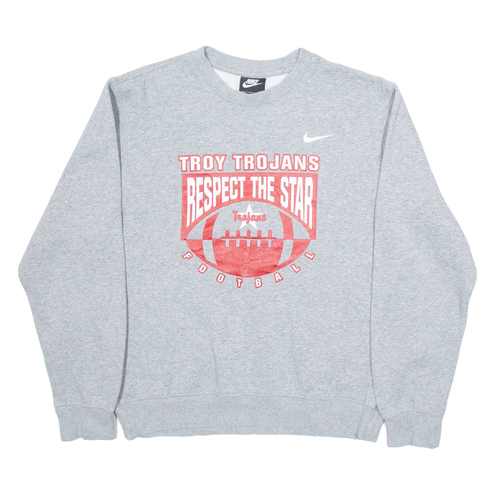 NIKE Trojans Mens Sweatshirt Grey USA S
