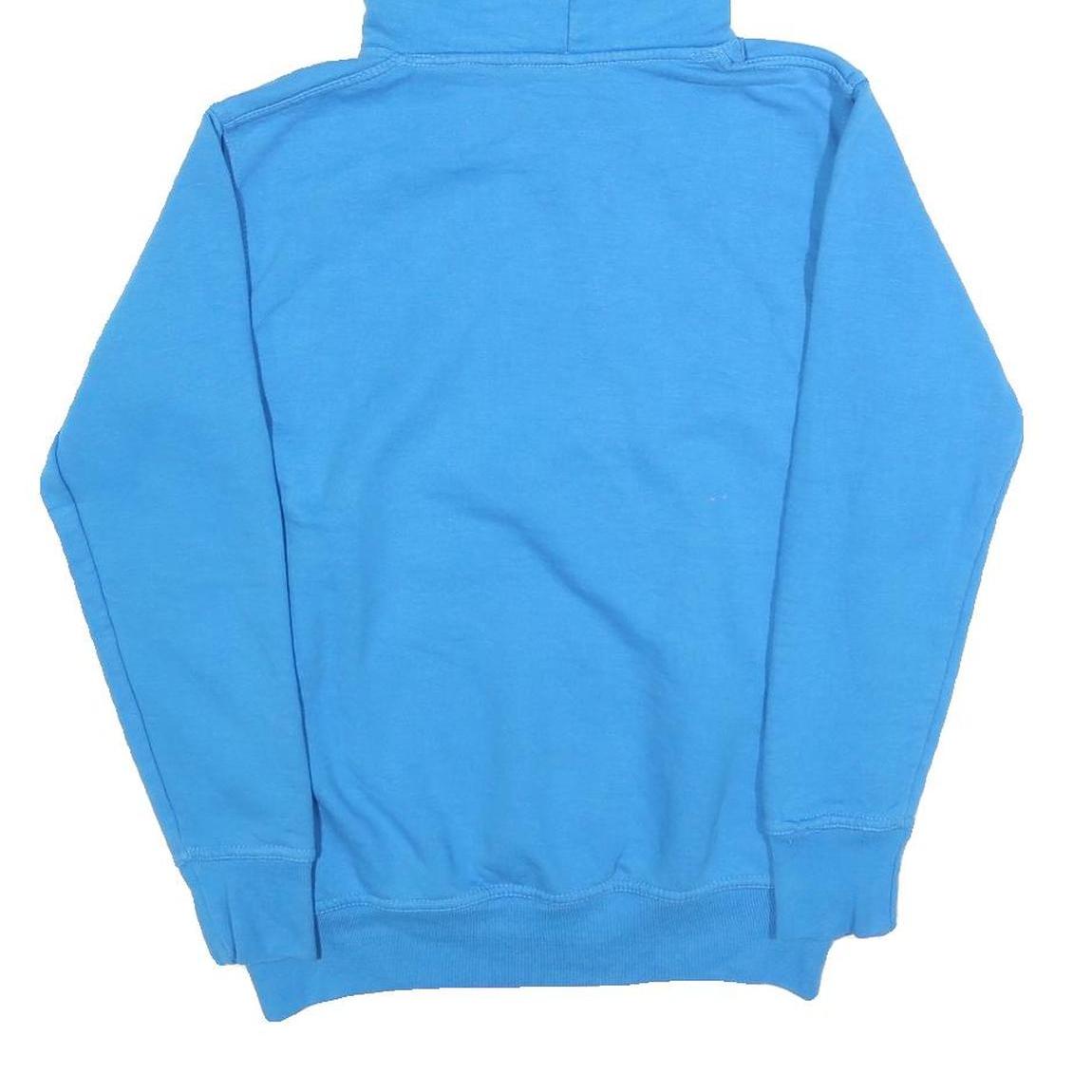 Mens Blue Oxford University Pullover Hoodie S Cotton Blend Casual