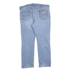 CARHARTT Mens Jeans Light Blue Regular Fit Straight Denim W40 L30 Casual Wear