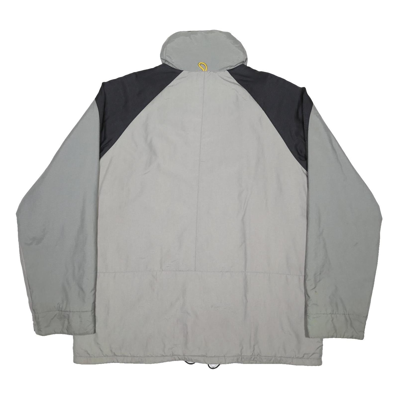 Ralph Lauren Mens Grey & Black Nylon Zip Jacket S Outdoor Plain Lightweight