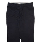 DICKIES Mens Trousers Black Regular Straight W40 L30