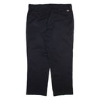 DICKIES Mens Trousers Black Regular Straight W40 L30
