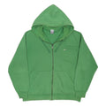 NIKE Mens Green Zip Up Hoodie 2XL Classic Cotton Blend Casualwear