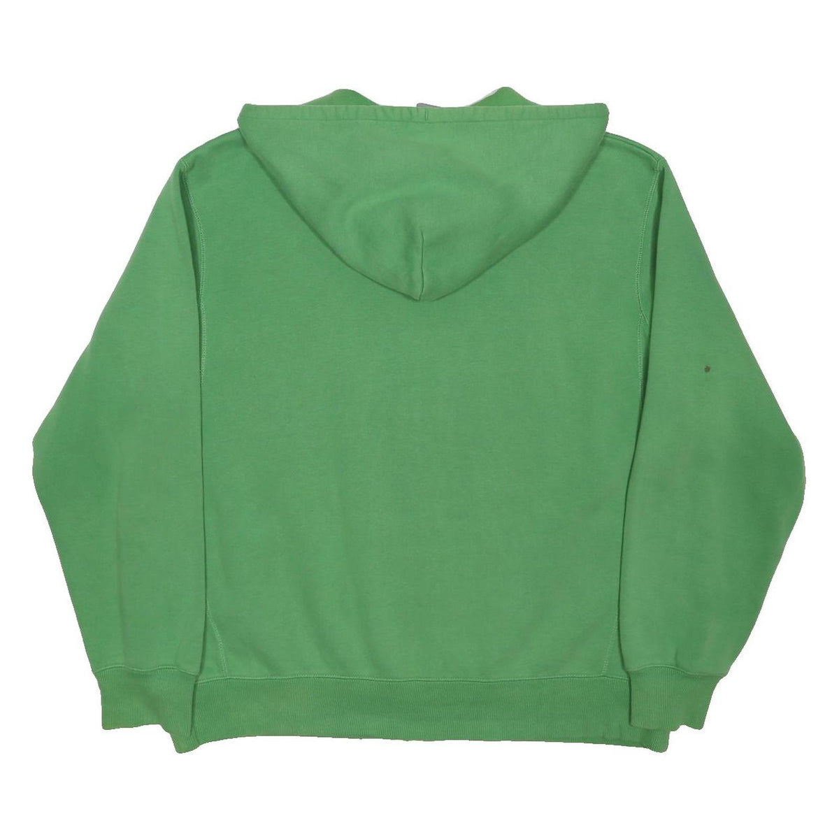 NIKE Mens Green Zip Up Hoodie 2XL Classic Cotton Blend Casualwear