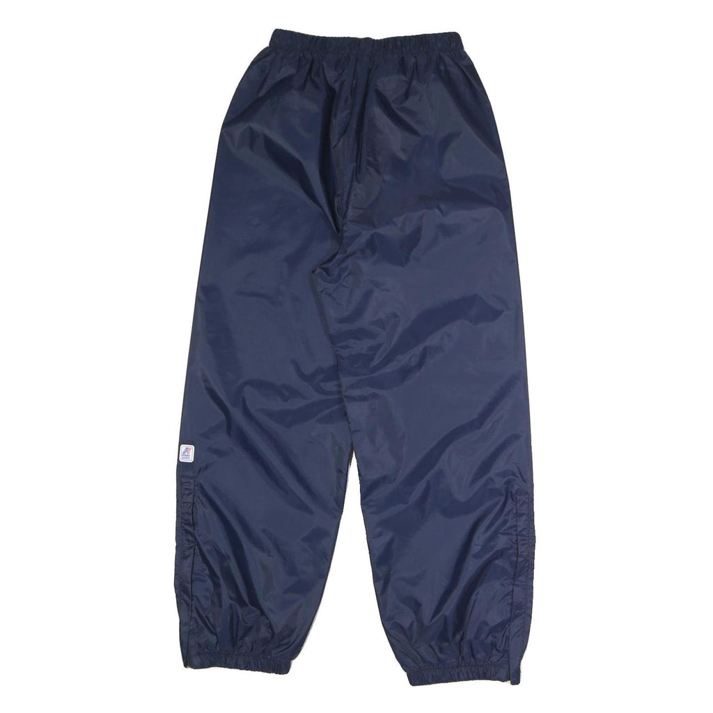 K.WAY Mens Joggers Navy Regular Tapered S W23 L27 Lightweight Water-Resistant