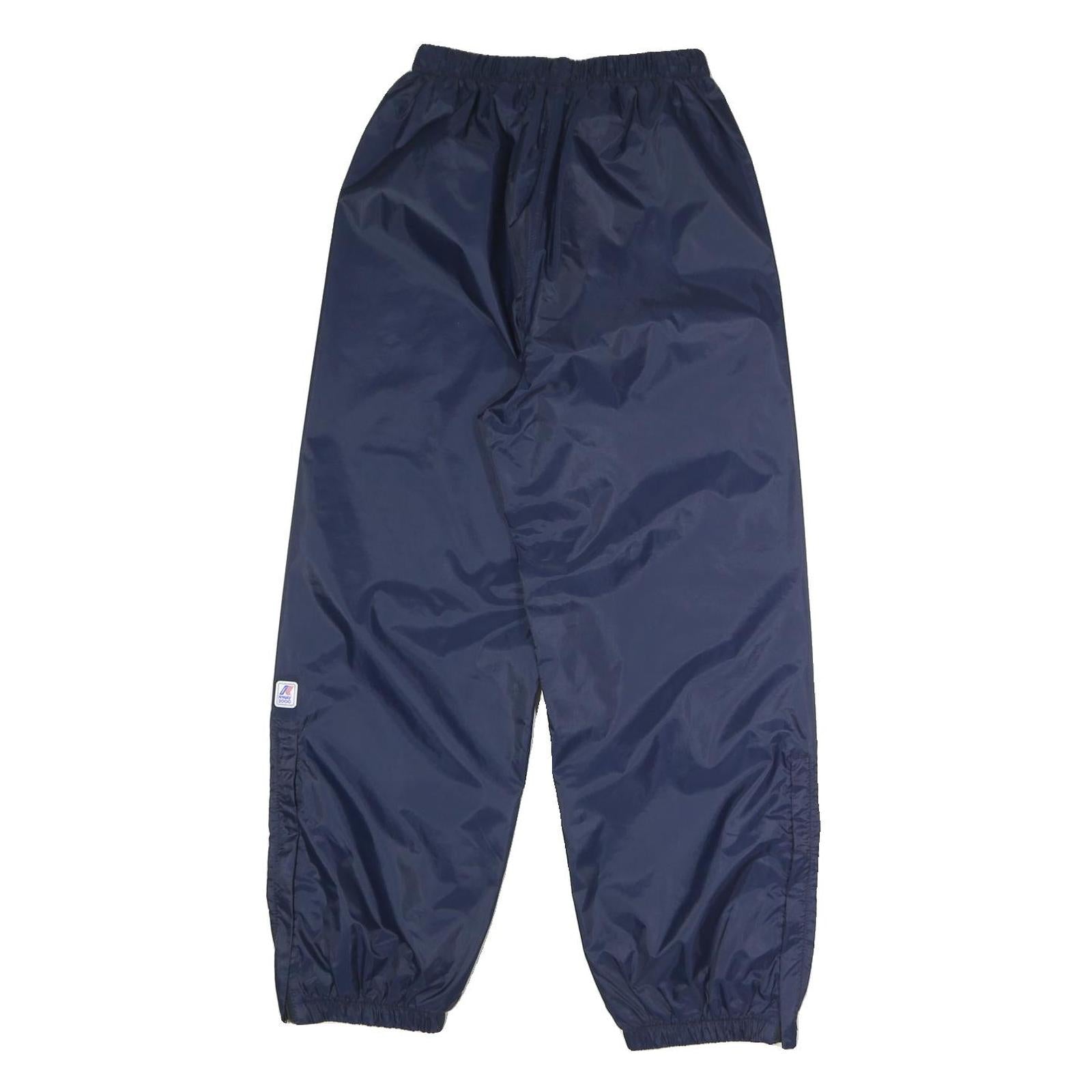 K.WAY Mens Joggers Navy Regular Tapered S W23 L27 Lightweight Water-Resistant