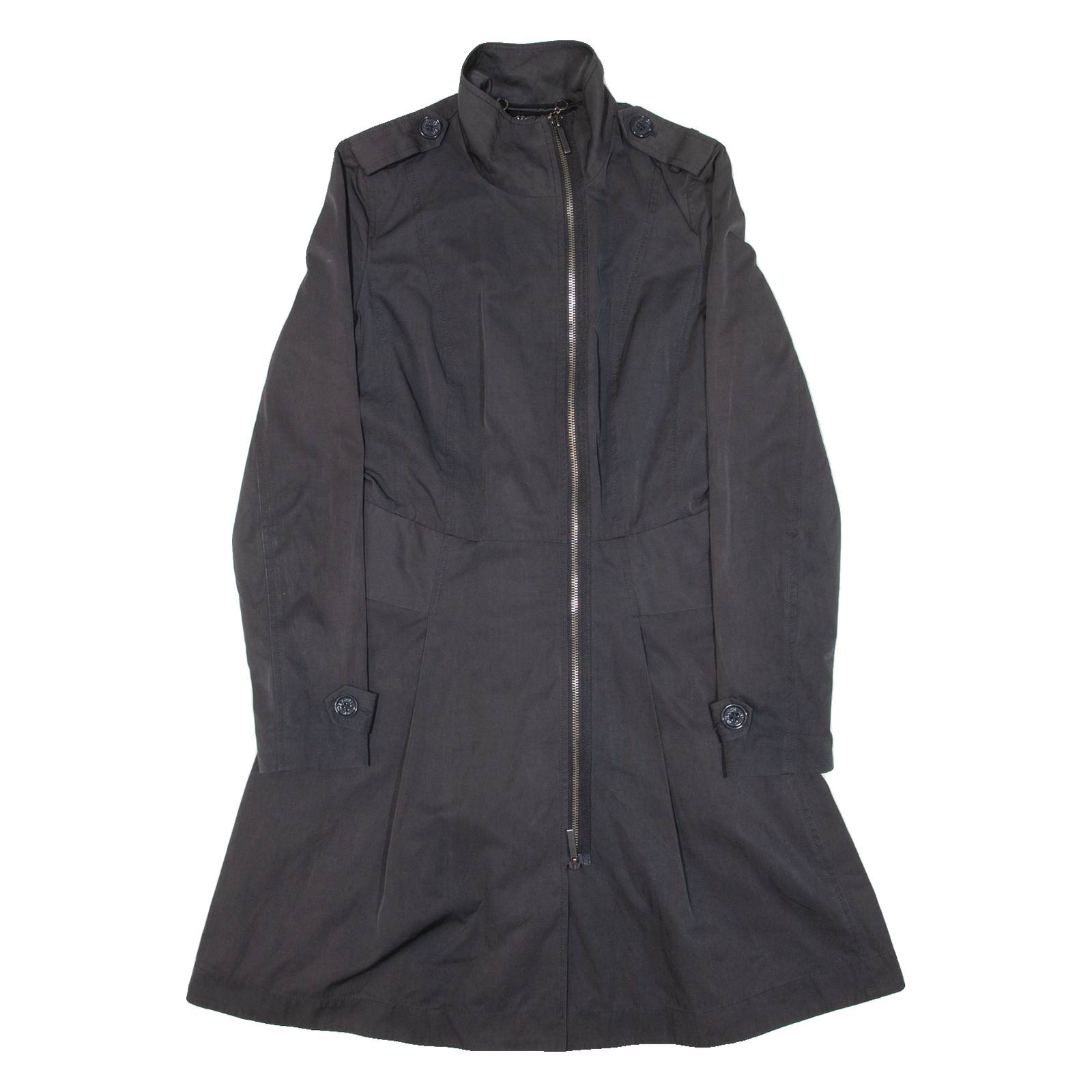 ARMANI EXCHANGE Womens Trench Coat Black S