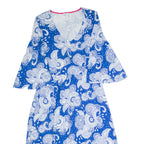 BODEN Womens A-Line Dress Blue Paisley Knee Length UK 12